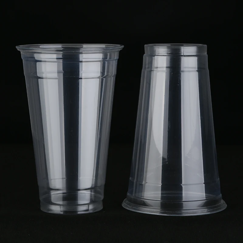 ZFCUP 10/14/16/20/24 oz 89mm Top Diameter Cheap Bubble Tea Cup with Straw Plastic Cup Custom Logo