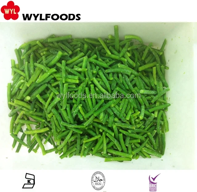 Вкусный массовая замороженные зеленые бобы