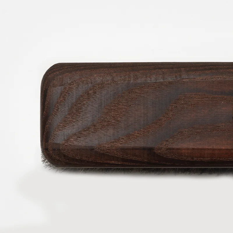 Hot selling wooden handle clean horse hair best shoe brush soft
