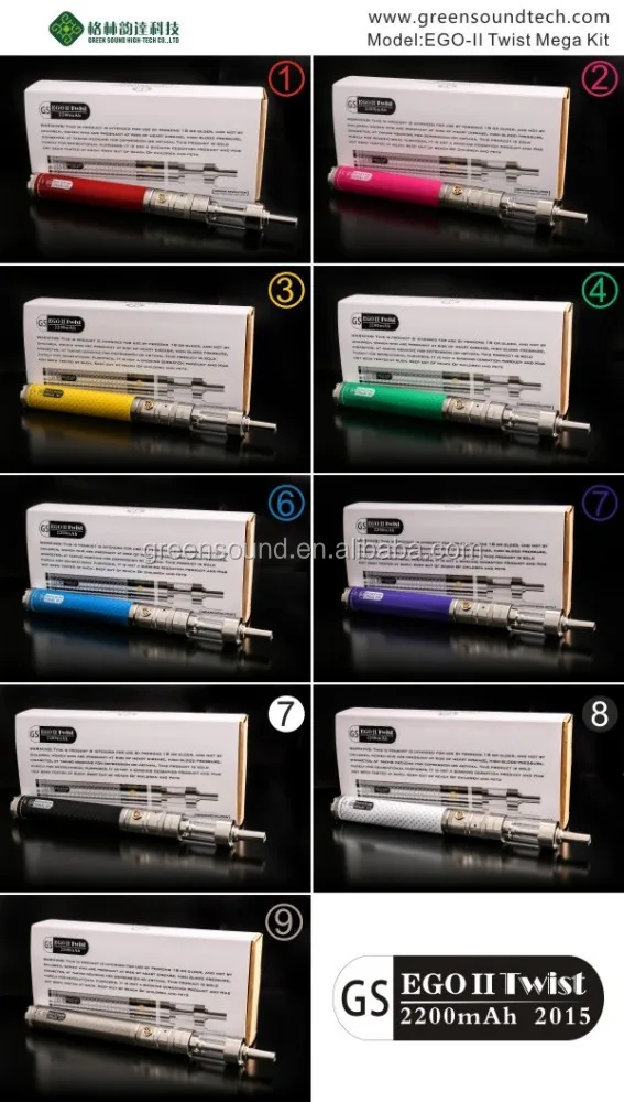 
E cigarette Manufacturers USA EGoII Variable Voltage Twist Mega Brands Manufacturers USA E cigarette Best Cigarette 