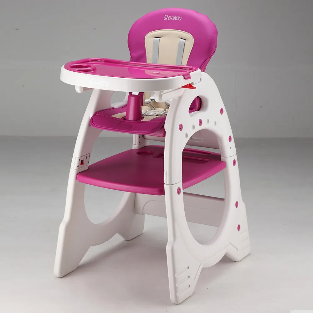 Baby High Chair 3 IN 1 Multifunctional Plastic Highchair Kids Dinner Eating Chair With Rocker