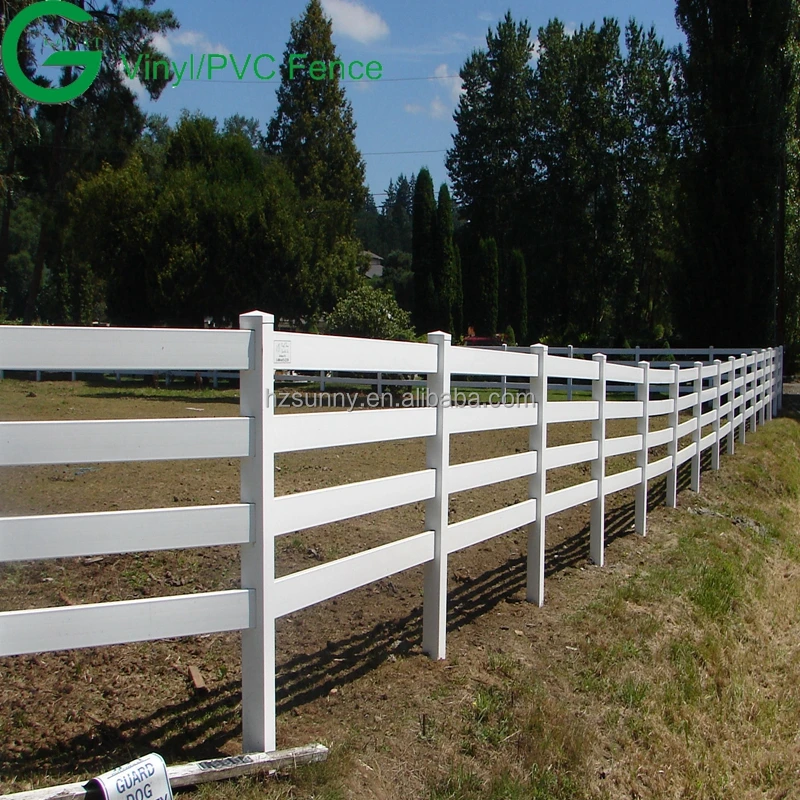 PVC Rail Fencing Vinyl Horse fence