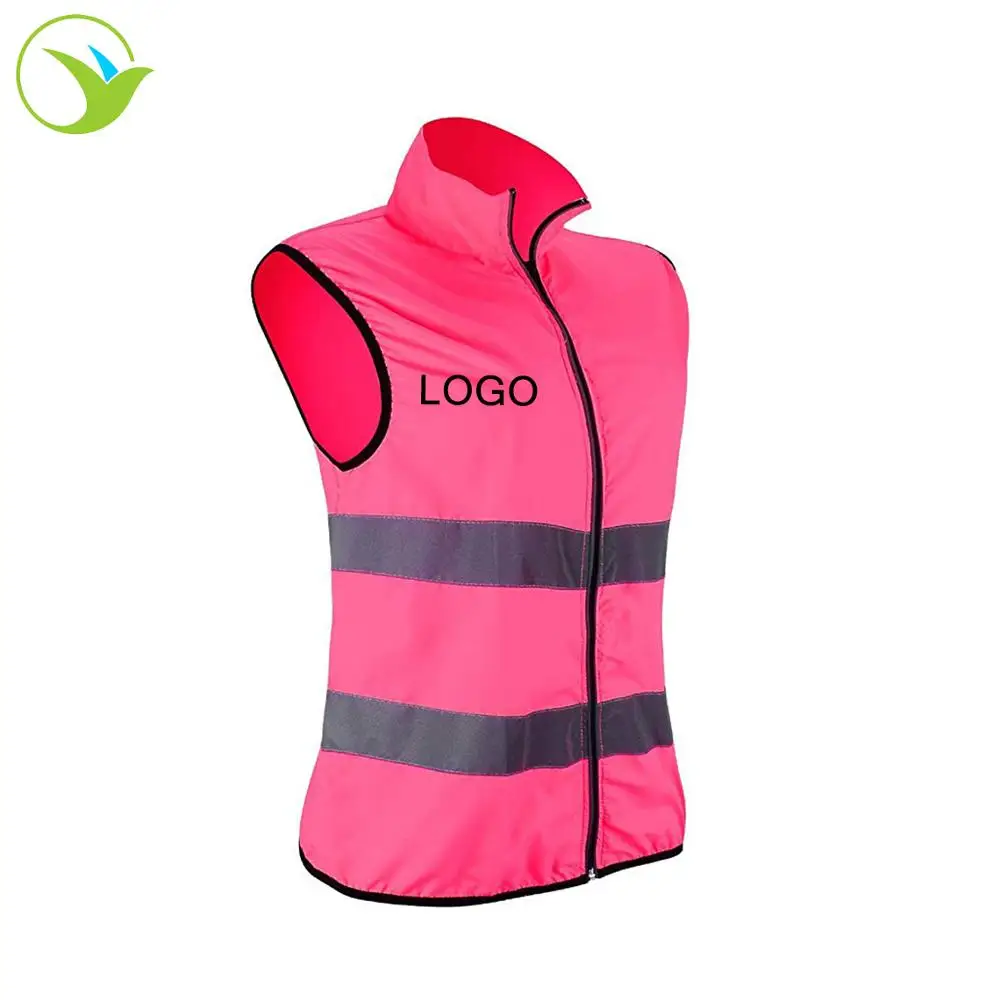 
Logo Custom Motorcycle Safety Clothing Volunteer Security High Visibility Waistcoat Running Reflective Vest 