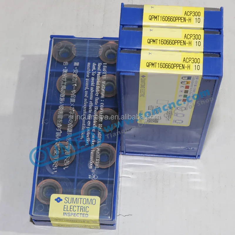 Hot sale Sumitomo QPMT inserts milling cutting blades QPMT160660PPEN-H ACP300