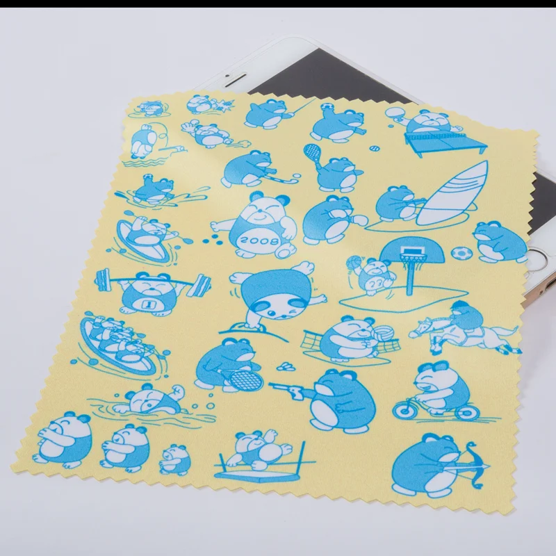 Brand new high quality digital printed microfiber eye glasses cleaning cloth super magic towel