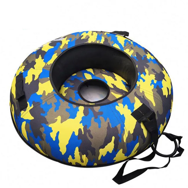 
Custom round towable pvc inflatable snow tube winter sports, inflatable snow sled 