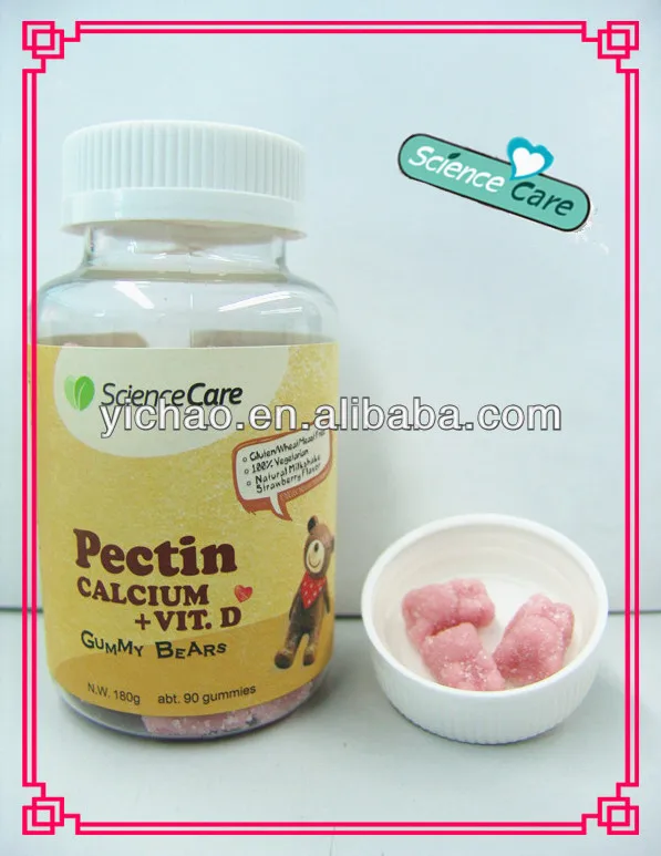 180 г пектин вегетарианские кальция + витамин d gummy bear
