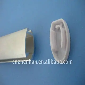 Алюминиевая Нижняя трубка с заглушкой Аксессуары для штор заглушки ПВХ труб пластиковая заглушка