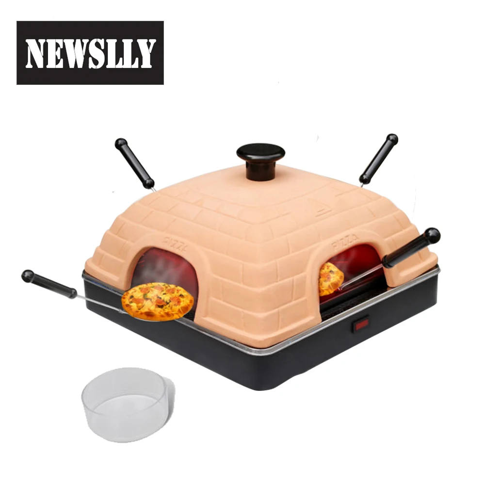 Home pizza oven Kitchen Appliance Ceramic cover Electric 6person pizza oven