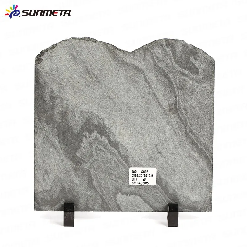 
Directly Factory Hot Selling Small MOQ Christmas Decorative Blank Sublimation Coated Stone Rock Photo Slate For Sale Price 