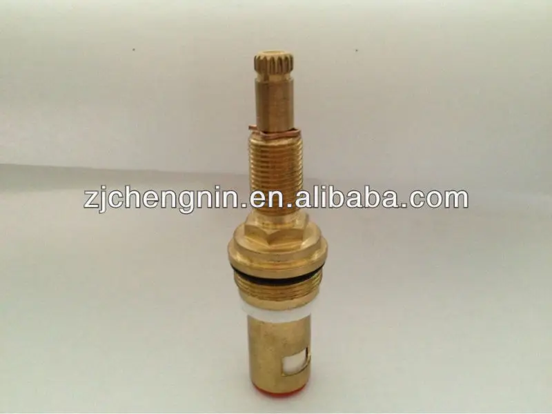 
Fast Open brass stem 16 teeth ceramic disc rubber gasket Brazil Faucet Brass Cartridge 