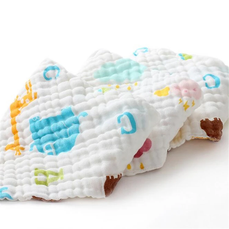 
2016 cheap wholesale 100% cotton terry towel fabric triangle bandana baby bibs 