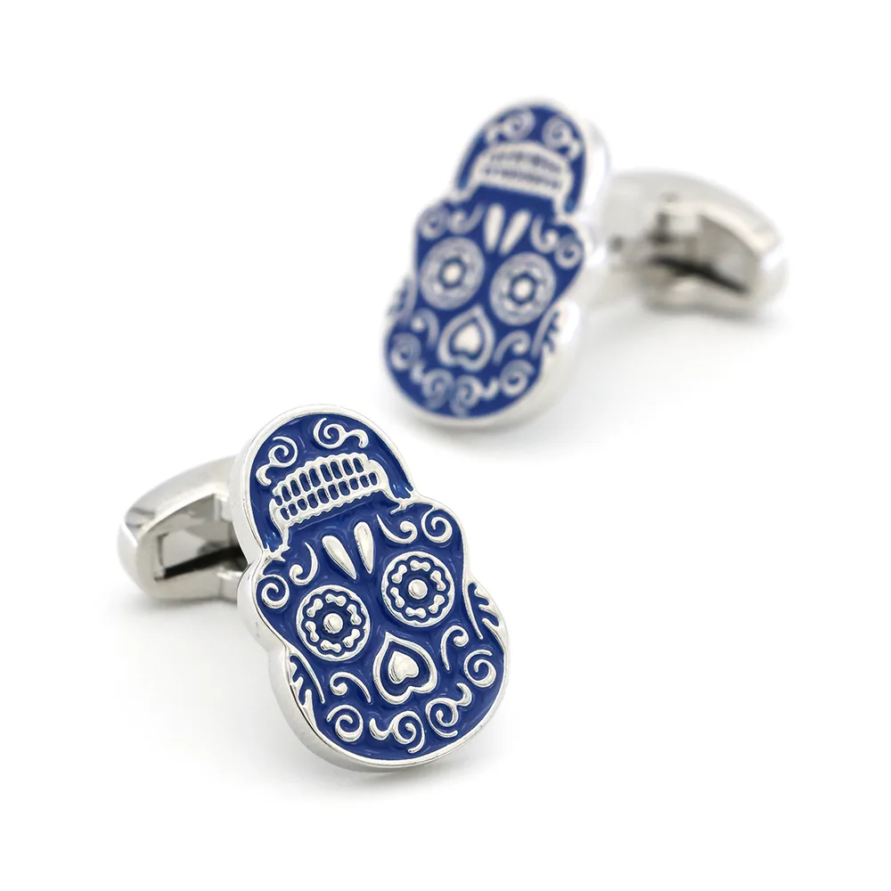 hot sales bulk custom enamel grateful dead blank engraved logo men cufflinks