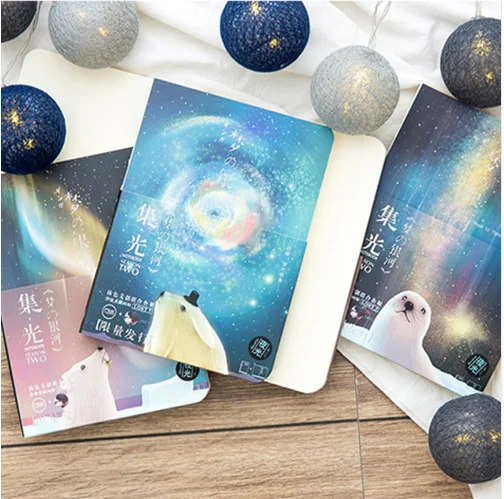 New Cute Sketchbook Drawing School Notebook 80 Sheets Paper luminous Sketch book Office School Supplies Gift