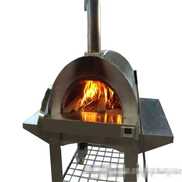 Commercial outdoor charcoal bread wood fired pizza oven