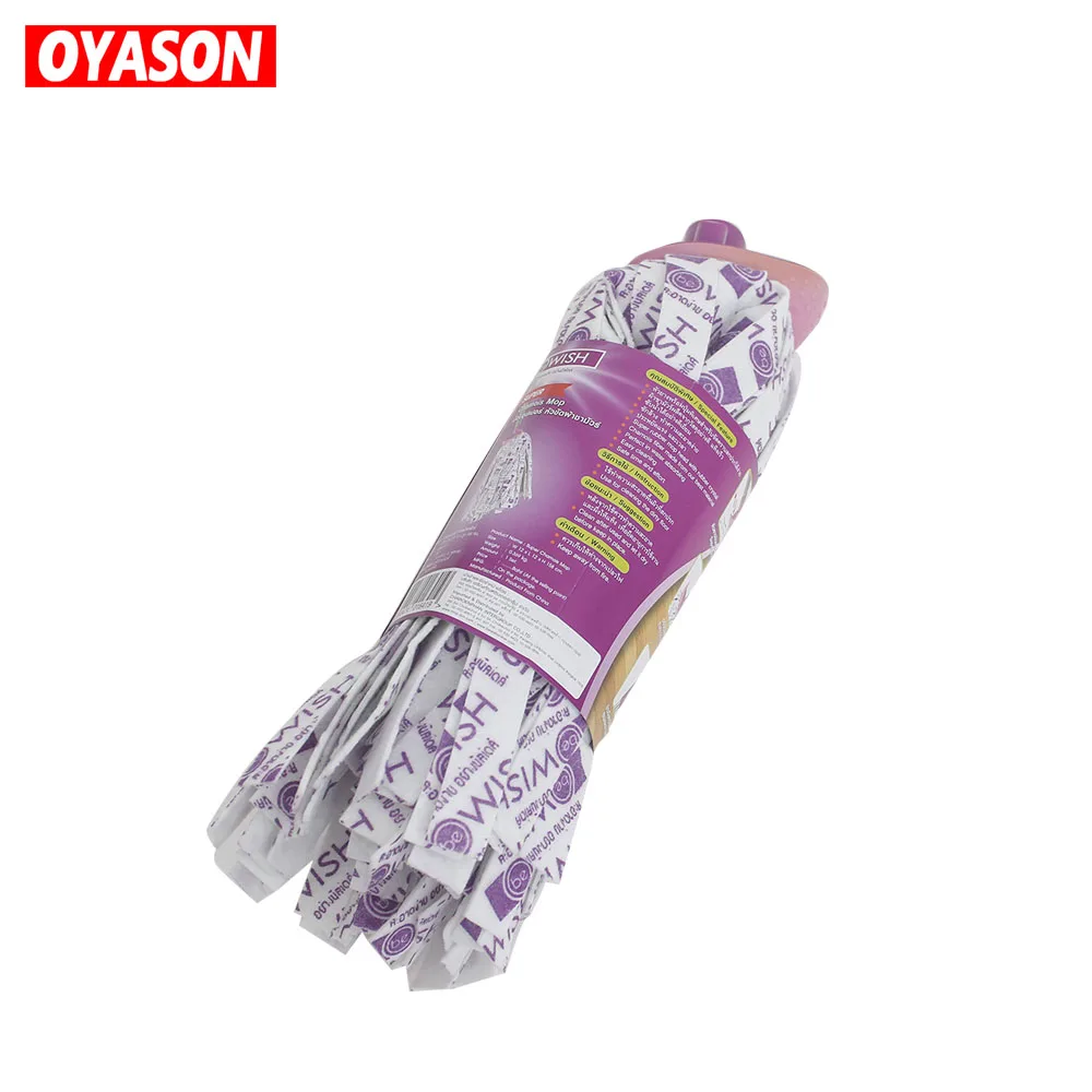 
High quality durable plastic clean tool set viscose polyester floor mop 