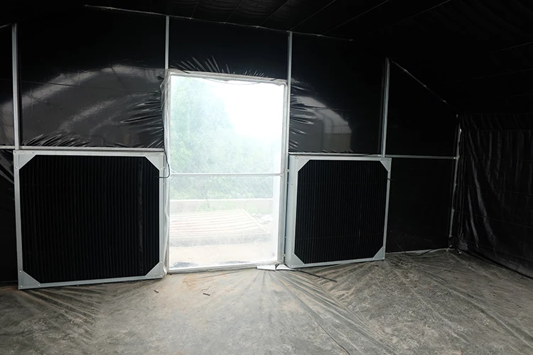 
100% automatic light deprivation blackout greenhouse for US market 