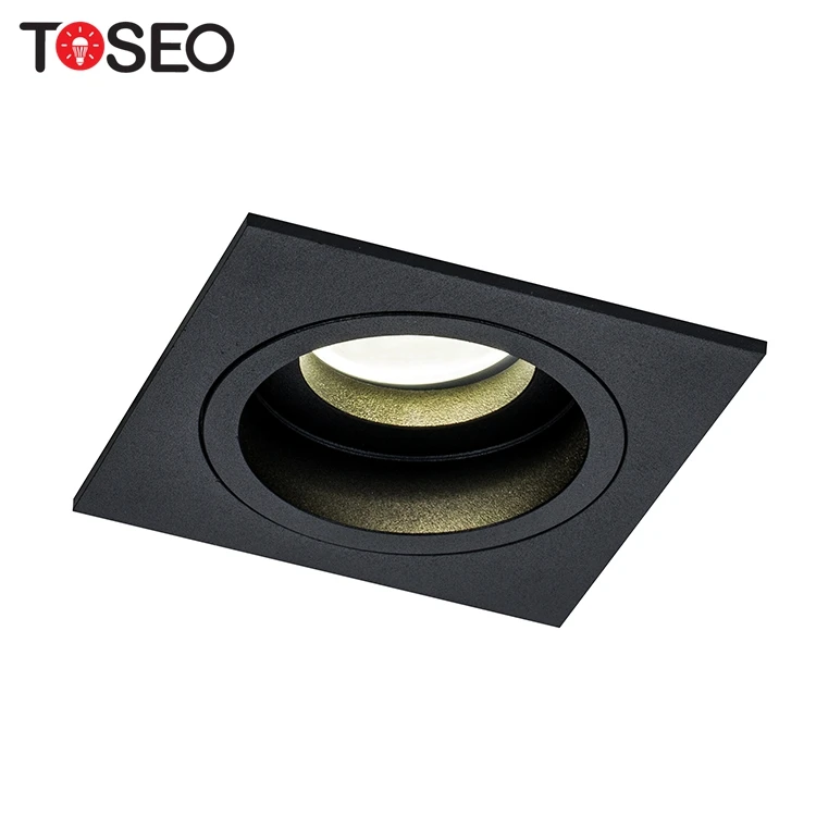 Recessed Mr16 5w Commercial Home Corridor Anti Glare Spotlight Square Downlight Adjustable