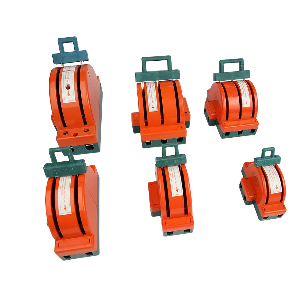 Orange 2P63A 220v Handle Push Double Manual Knife Changeover Switch