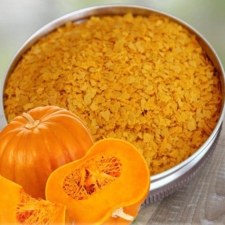 High quality Natural health Instant Pumpkin flakes breakfast food cereal flake factory