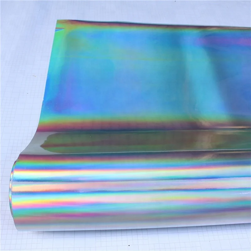 1.52*18m Holographic Silver laser Chrome mirror car vinyl wrap colorful color change vinyl to catch eyes for your car film
