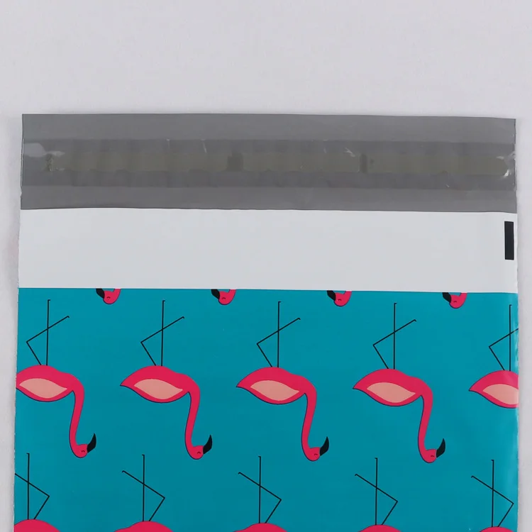 Tear proof opaque colored printed pattern poly mailing envelope courier plastic bag for packaging shipping clothing