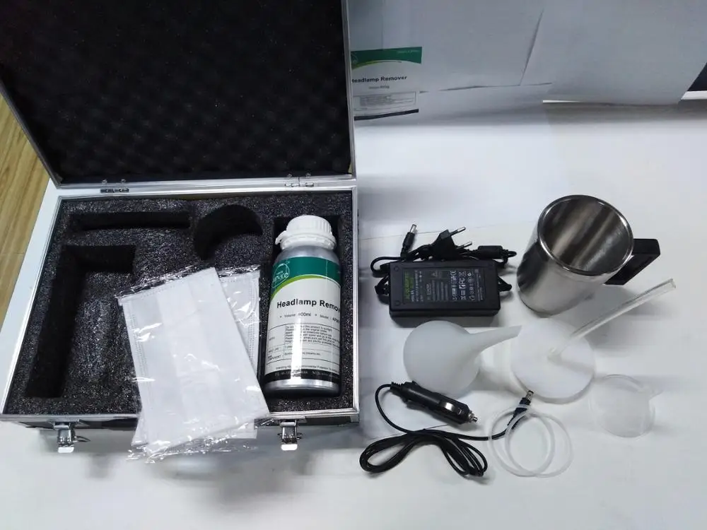 
AC/DC Power Adapter Car Headlight Lens Restoration Repair Kit/Headlamp Removers 
