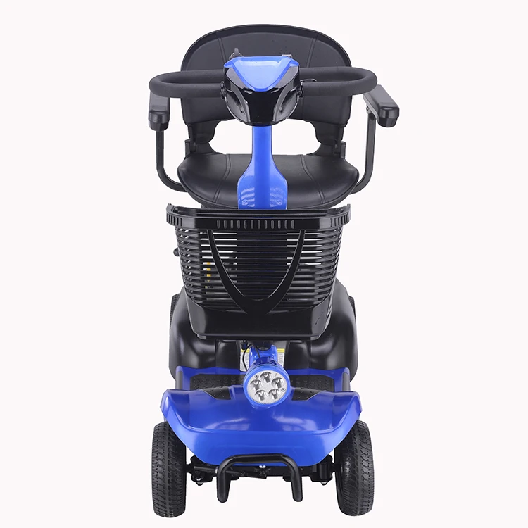 Adjustment folding four wheels 1 seat 24v 250w elderly adult electric mobility scooter for handicapped