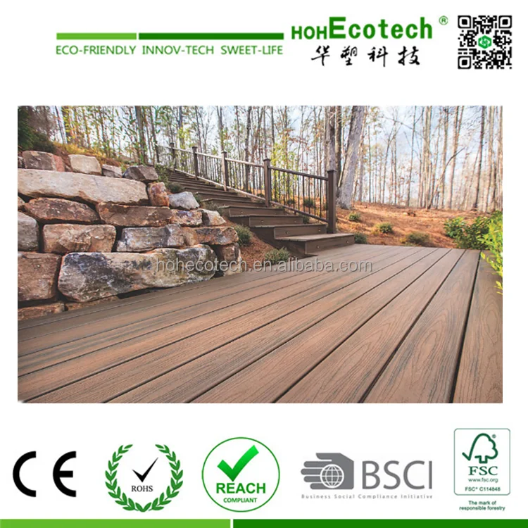 Ati-УФ и длительный срок службы композитная террасная доска пола