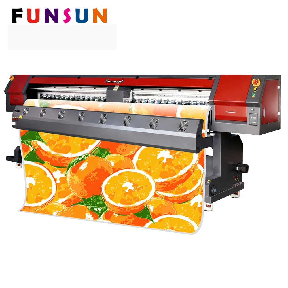 Funsunjet FS-3202M 3.2m 10FT 1440dpo DX5/DX7 heads 3.2m flex printing high quality inkjet encoder