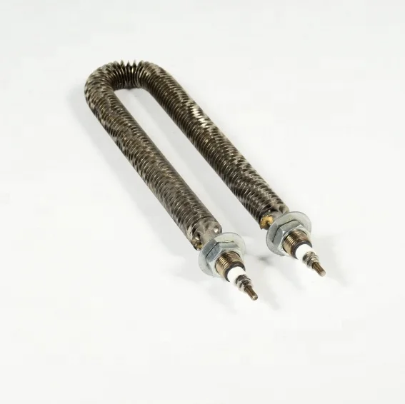 
5KW stainless steel Electric finned tubular air heater for load bank 