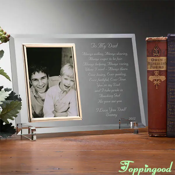 Персонализированная стеклянная рамка для фотографий Dear Mum, подарок на день матери