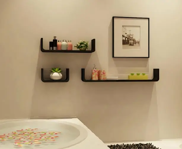 Home decor narrow wall ledge box book shelving design systems for bedroom