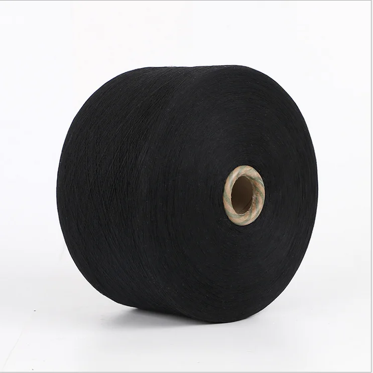 Open end recycled yarn for Black Jeans, cotton yarn for denim weaving