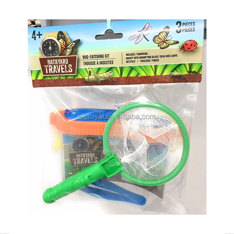 Cheap Insect Bug Adventure Set, Bug Catcher Kit for Kids with Bug Container, Bug Net,Tweezer