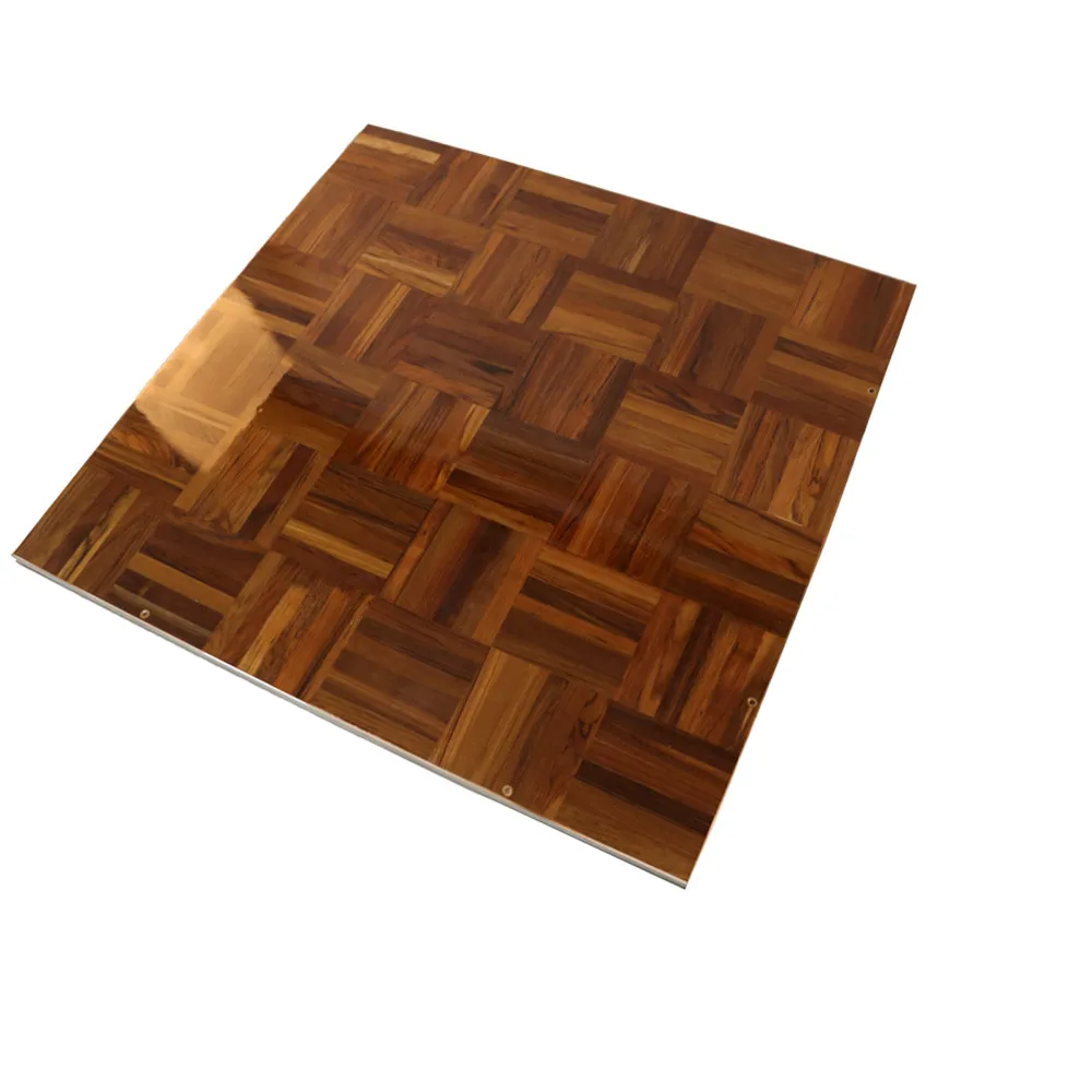 Portable Outdoor Interactive Laminate Hardwood Wooden Dance Floor