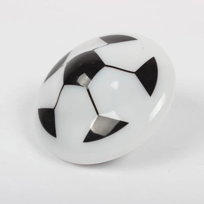 LED Flashing light and music plastic football mini spinning top toy