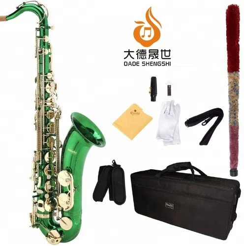 
Professional Green Lacquer B Flat Tenor Saxophone 