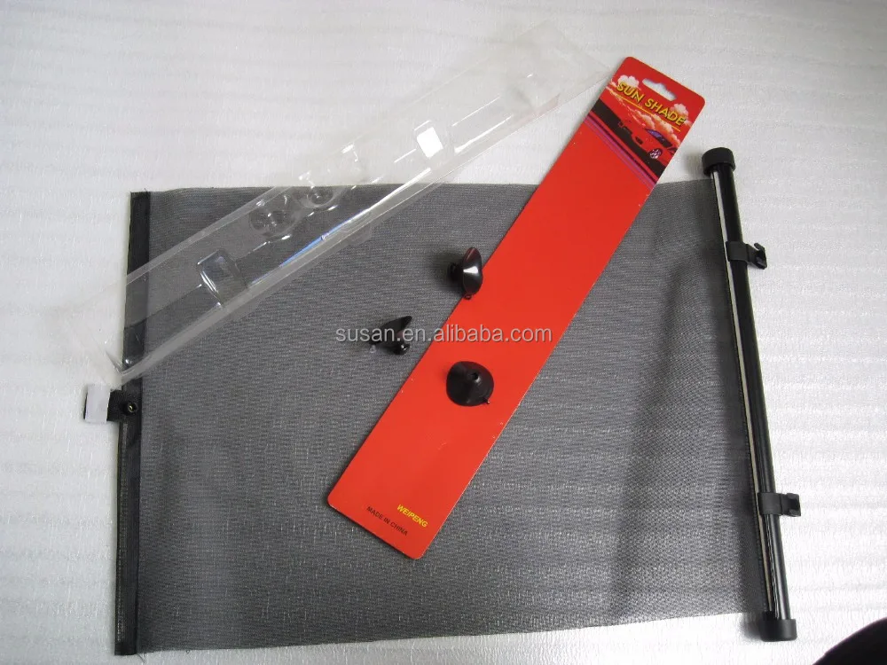 automatic nylon mesh retractable window shade car side roller sunshade