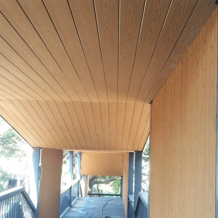 
High quality 3D Wood Grain WPC Cladding Anti-uv Facade Boards Exterior Wood Composite Wall Panel 