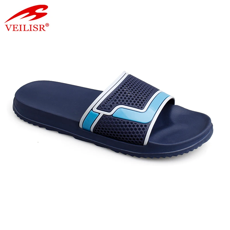 Wholesale summer PVC upper slide sandals beach slippers men