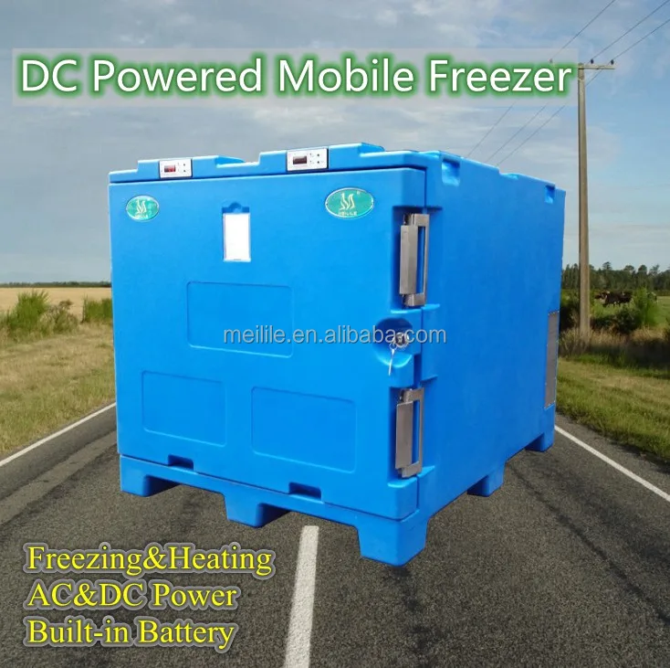 
DC Mobile Refrigerator Freezer with Battery Warm-box cold chain mobile refrigerator freezer fish transport vaccine deliver 