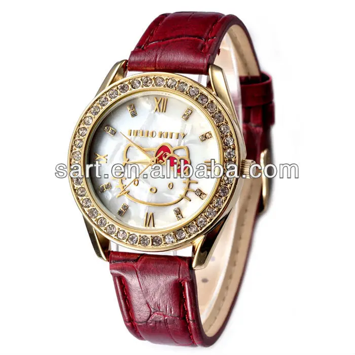 big face pu leather luxury oem watches for ladies