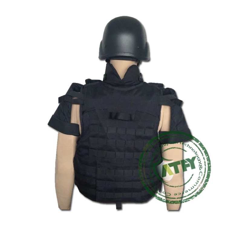 Пуленепробиваемый углеродное волокно военный уровень iv пуленепробиваемый тактический полноразмерный армированный костюм