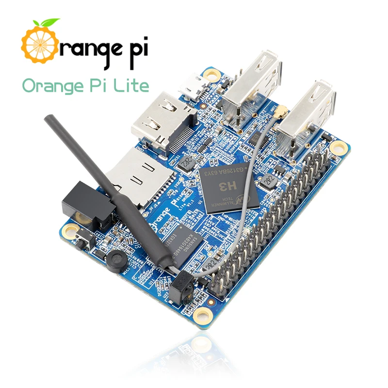 Orange Pi Lite 512 Мб DDR3 с четырехъядерным процессором 1,2 ГГц WiFi антенна Поддержка Android Ubuntu плата для разработки изображений