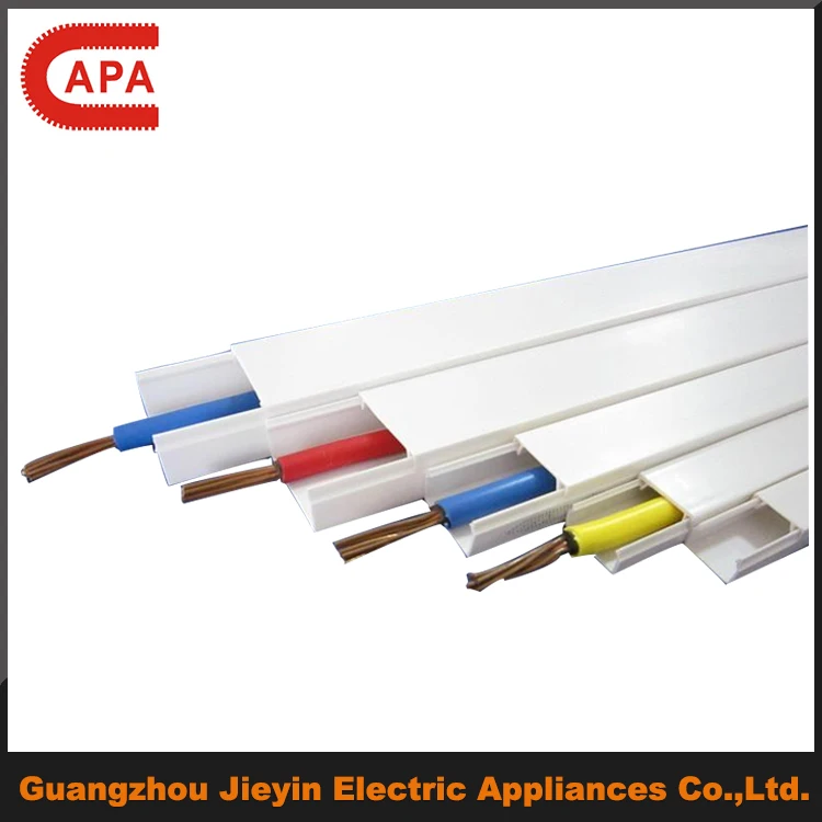 plastic Trunking Cable Electrical Wire Casing/plastic Wiring Ducts