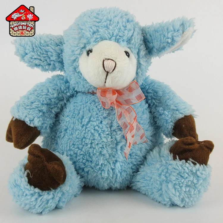 New designed fluffy lovely soft cotton plush sheep toy for babi doll