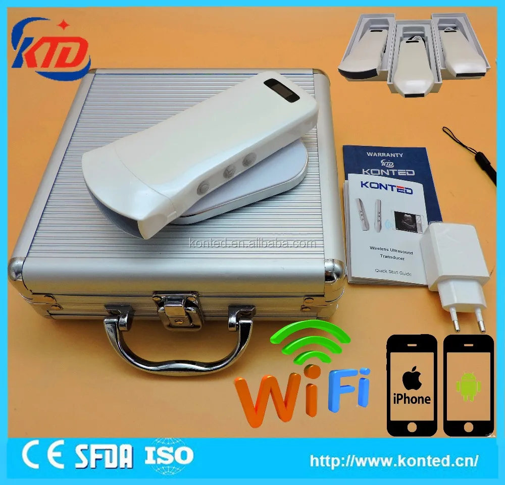 Беспроводной ультразвуковой зонд Ipad с 128 элементами, ультразвуковой сканер для теста на беременность