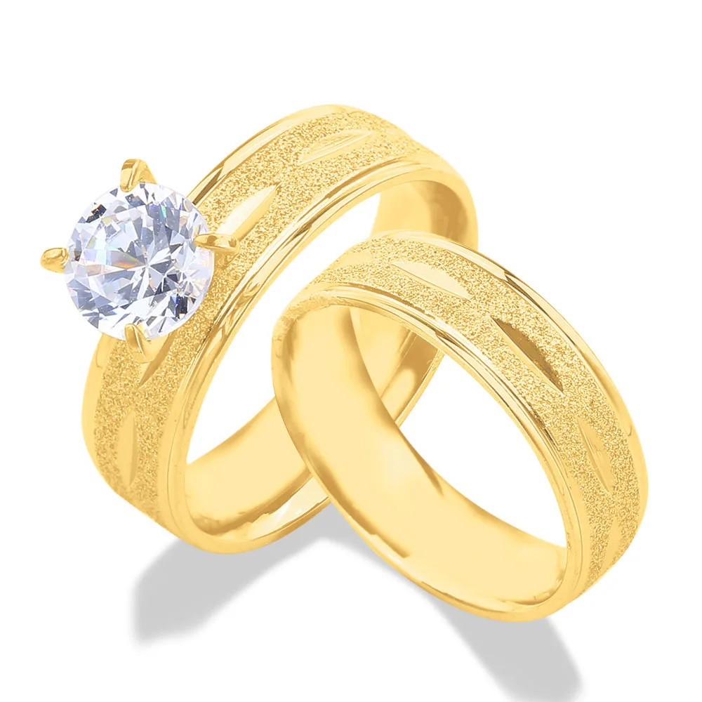 Manufacturer supplier Veins With Dianmon cuff Stainless steel jewelry gold plated wedding ring,wedding ring gold filled