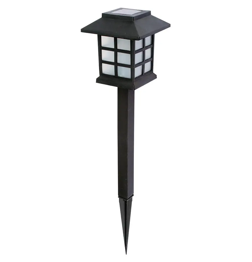 Solar house shape plastic light